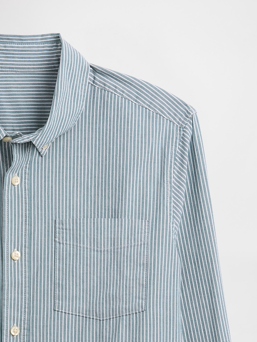 Image number 4 showing, Stretch Poplin Shirt in Standard Fit