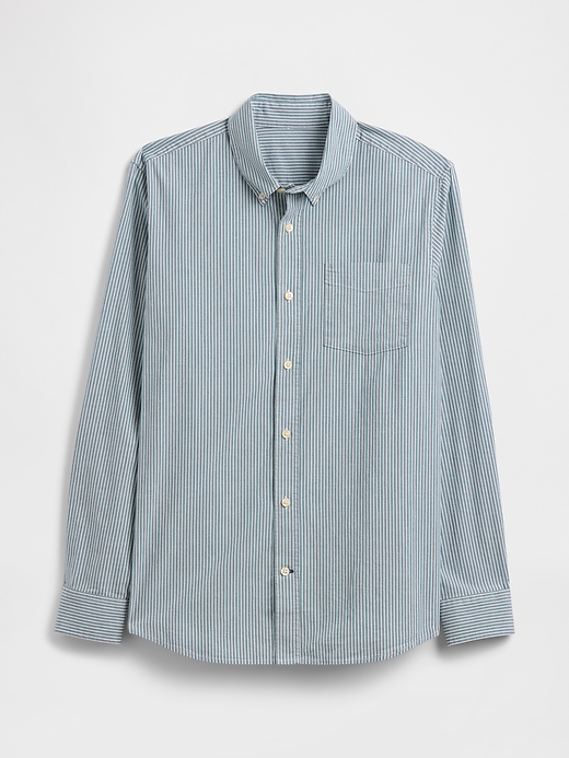 Image number 5 showing, Stretch Poplin Shirt in Standard Fit