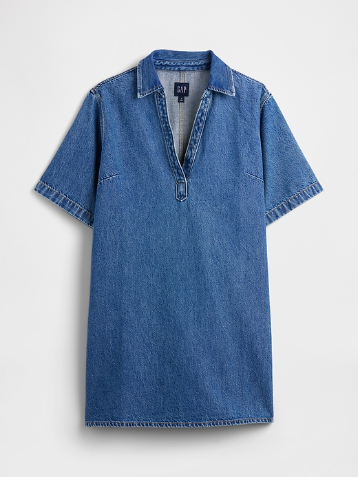 Image number 6 showing, Relaxed Mini Denim Shirtdress