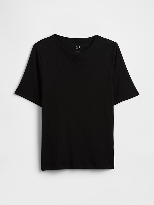 Image number 5 showing, Modern Ribbed Crewneck T-Shirt
