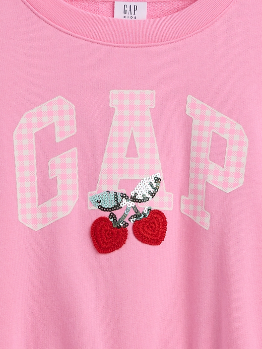 Image number 3 showing, Kids Oversized Wedge Graphic Sweatshirt