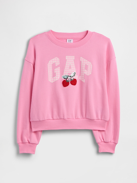 Image number 1 showing, Kids Oversized Wedge Graphic Sweatshirt