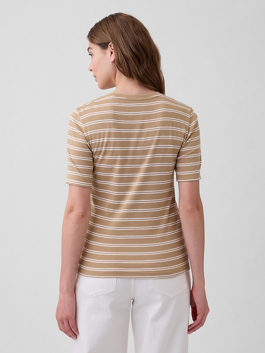 Image number 2 showing, Modern Ribbed Crewneck T-Shirt