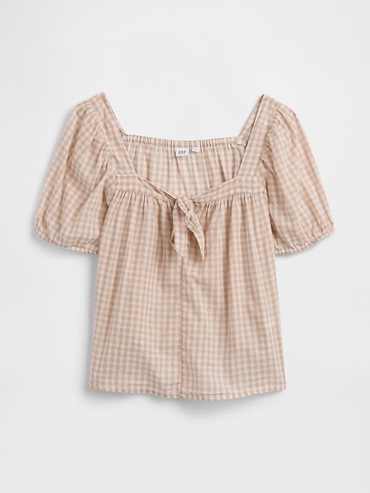 Image number 5 showing, Relaxed Tie-Front Top
