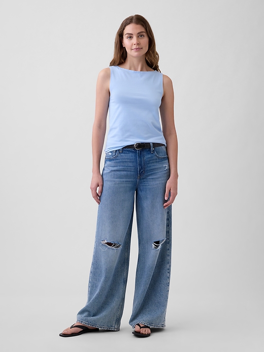 Image number 3 showing, Boatneck Tank Top