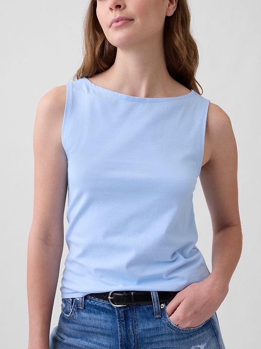 Image number 4 showing, Boatneck Tank Top