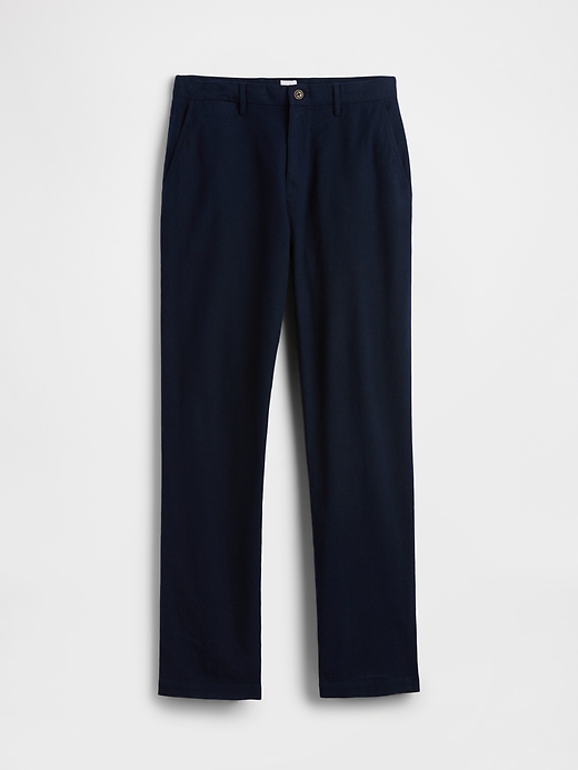 Image number 6 showing, Straight Linen-Blend Pants