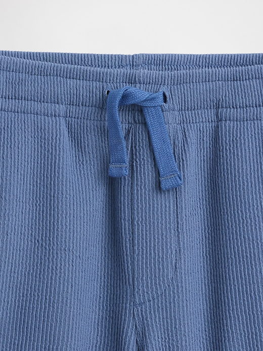 L'image numéro 3 présente Short côtelé décontracté à taille extensible pour Enfant