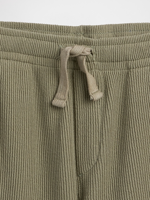 Image number 3 showing, Kids Relaxed Pull-On Ribbed Shorts