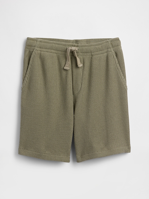Image number 1 showing, Kids Relaxed Pull-On Ribbed Shorts