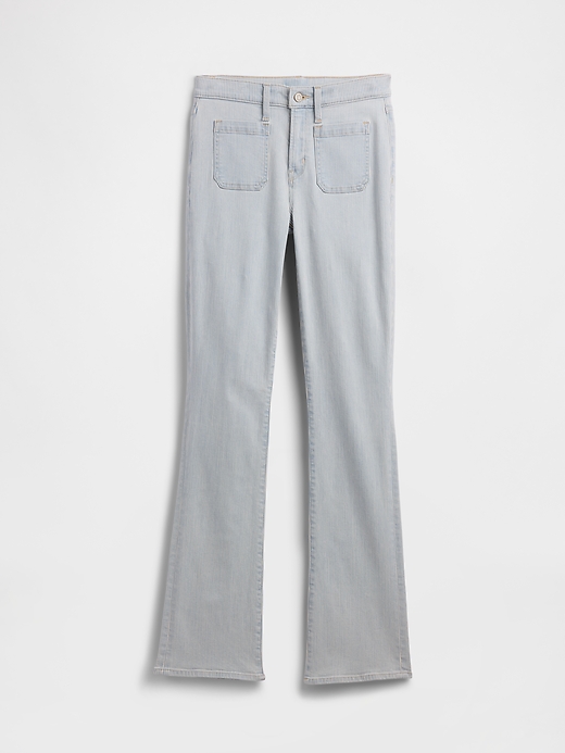 Image number 7 showing, Mid Rise Universal Stripe Baby Boot Jeans