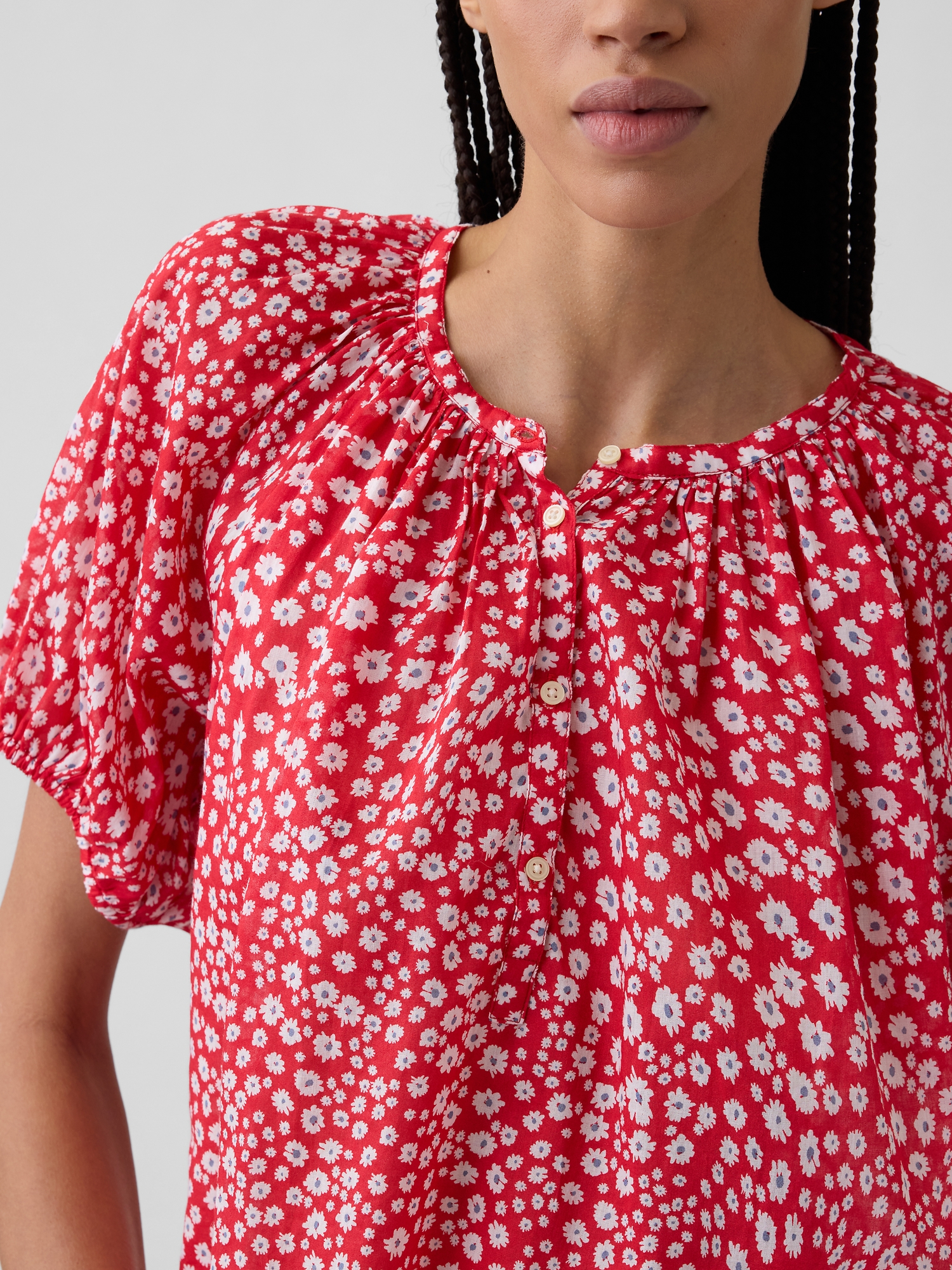 Oversized Puff Sleeve Top | Gap Factory