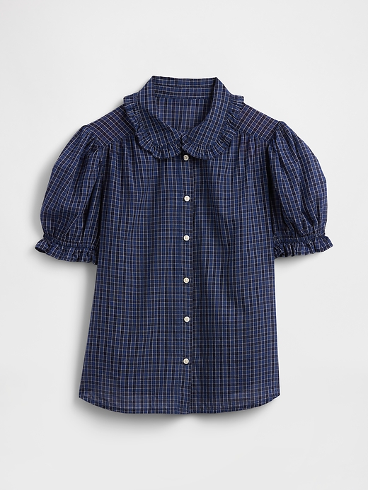 Image number 5 showing, Relaxed Voile Puff Sleeve Top