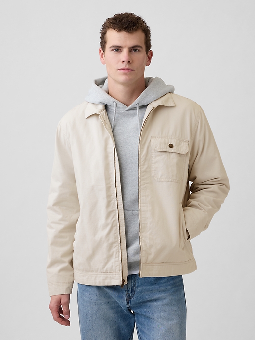 Image number 1 showing, Relaxed Ripstop Utility Jacket