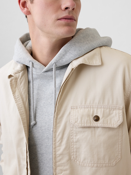 Image number 4 showing, Relaxed Ripstop Utility Jacket