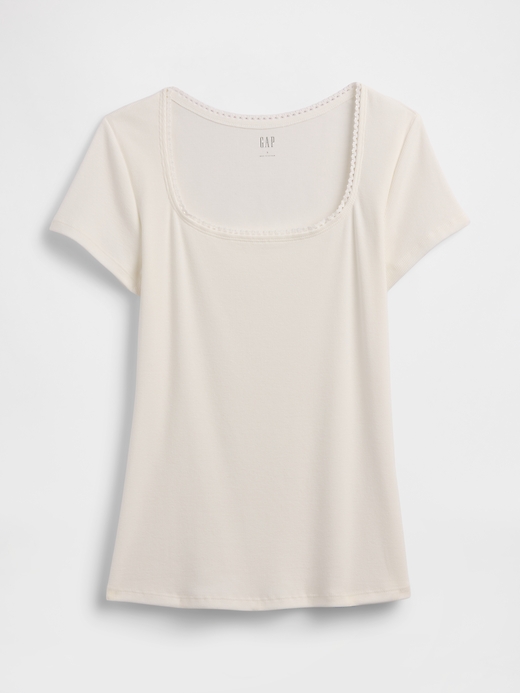 Image number 5 showing, Ribbed Squareneck Top