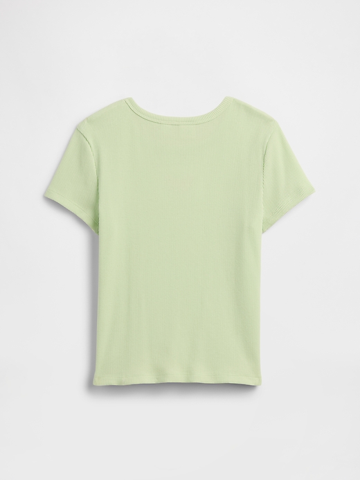 Image number 2 showing, Kids Ribbed Crewneck T-Shirt