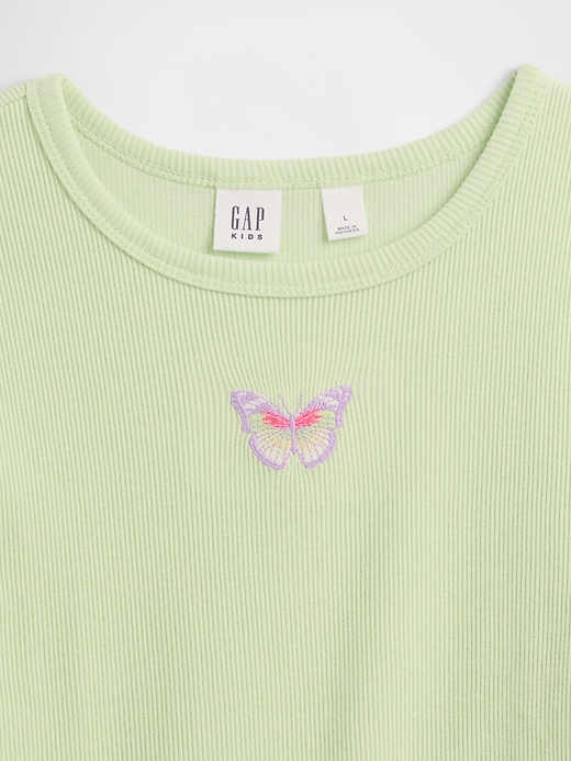 Image number 3 showing, Kids Ribbed Crewneck T-Shirt