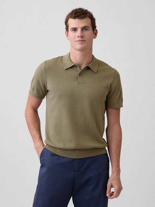 Image number 1 showing, Sweater Polo Shirt