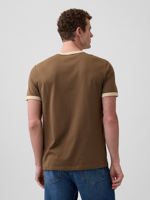 Image number 2 showing, Everyday Soft Ringer Pocket T-Shirt