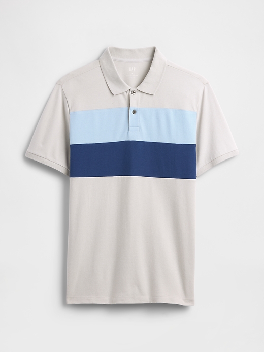 Image number 5 showing, Colorblock Stretch Pique Polo Shirt