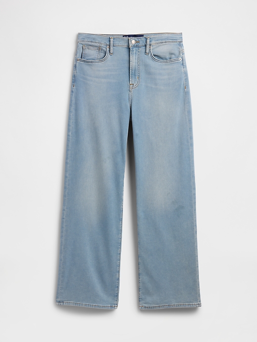 Image number 7 showing, High Rise Wide-Leg Sweatpant Jeans