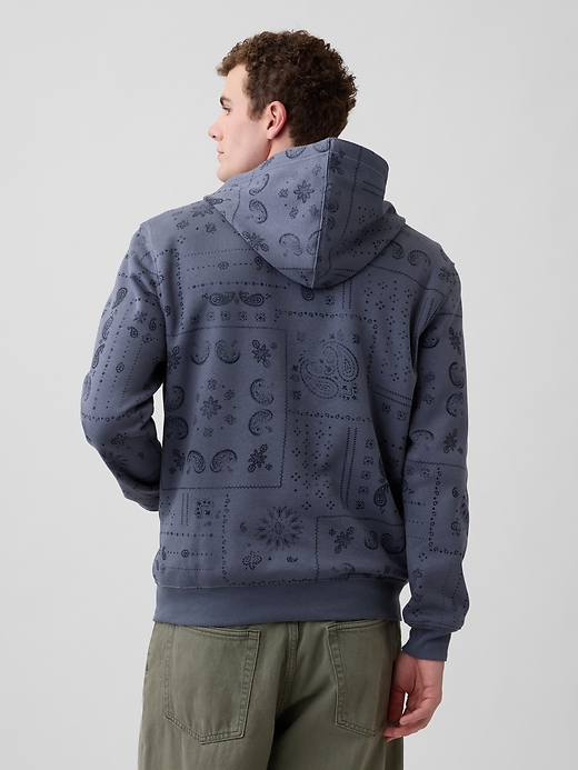 Image number 2 showing, Adult Relaxed Gap Logo Print Zip Hoodie