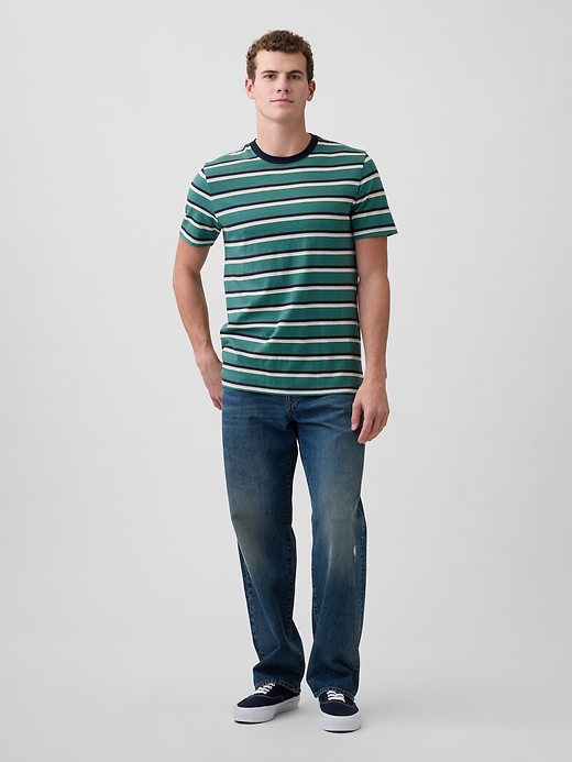 Image number 3 showing, Everyday Soft Stripe Crewneck T-Shirt