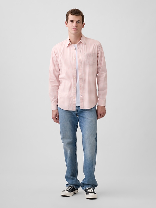 Image number 3 showing, Stretch Poplin Shirt in Standard Fit