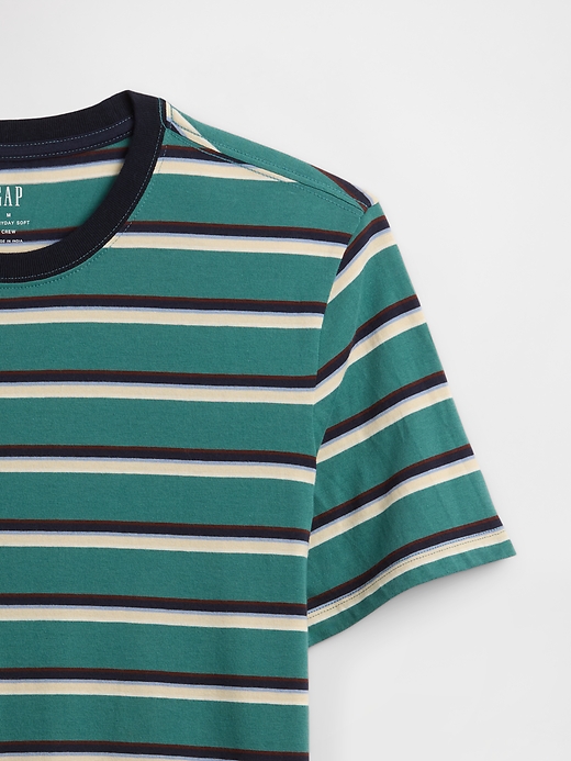 Image number 4 showing, Everyday Soft Stripe Crewneck T-Shirt