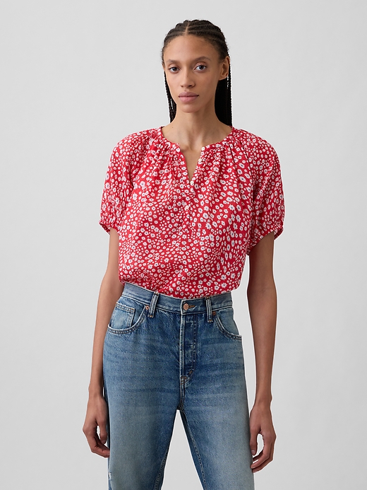 Image number 1 showing, Oversized Puff Sleeve Top