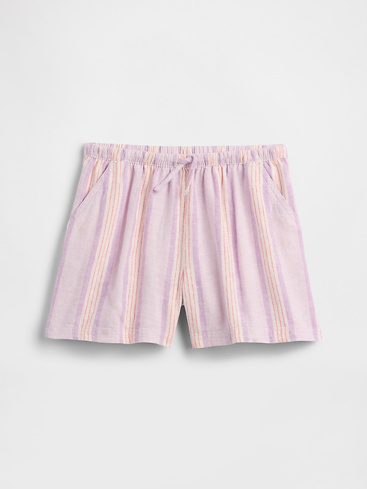 Image number 1 showing, Kids Relaxed Pull-On Linen-Blend Shorts