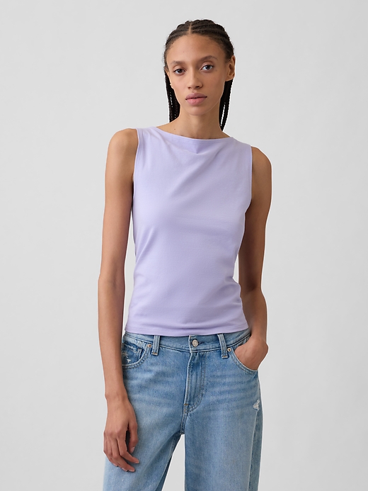 Image number 1 showing, Boatneck Tank Top