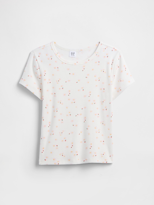 L'image numéro 1 présente T-shirt ras du cou côtelé pour Enfant