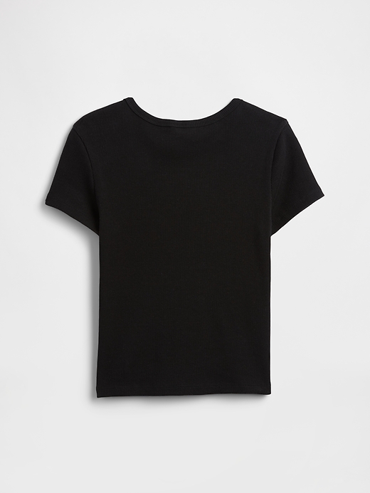 Image number 2 showing, Kids Ribbed Crewneck T-Shirt