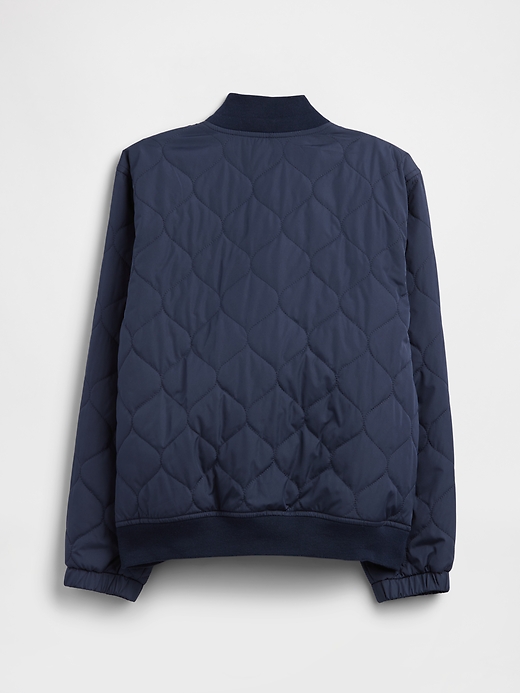 Image number 2 showing, Kids Quilted Bomber Jacket