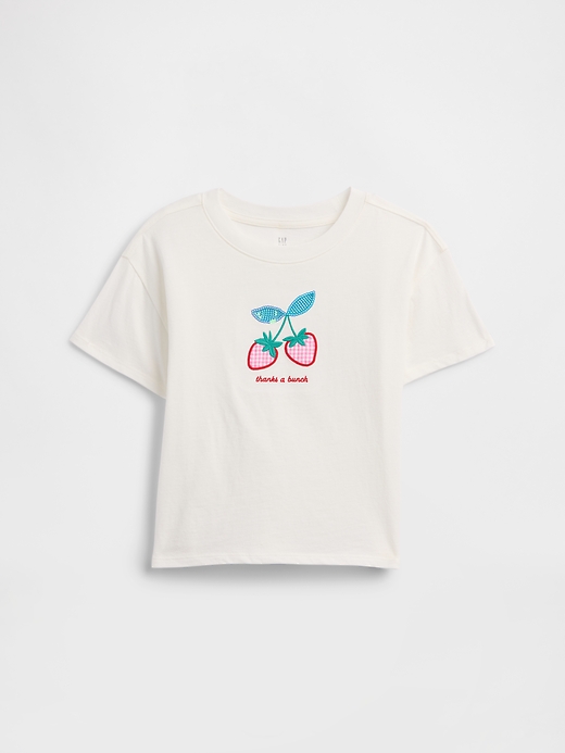 L'image numéro 1 présente T-shirt surdimensionné à imprimé pour enfant