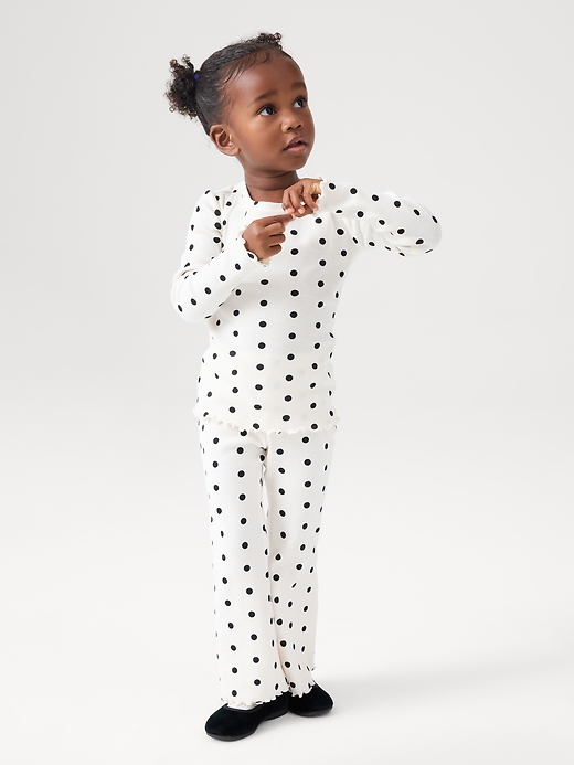 Image number 3 showing, babyGap Pull-On Ribbed Flare Leggings