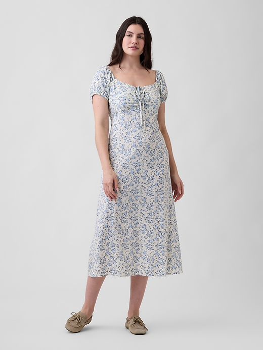 Image number 4 showing, Puff Sleeve Midi Dress
