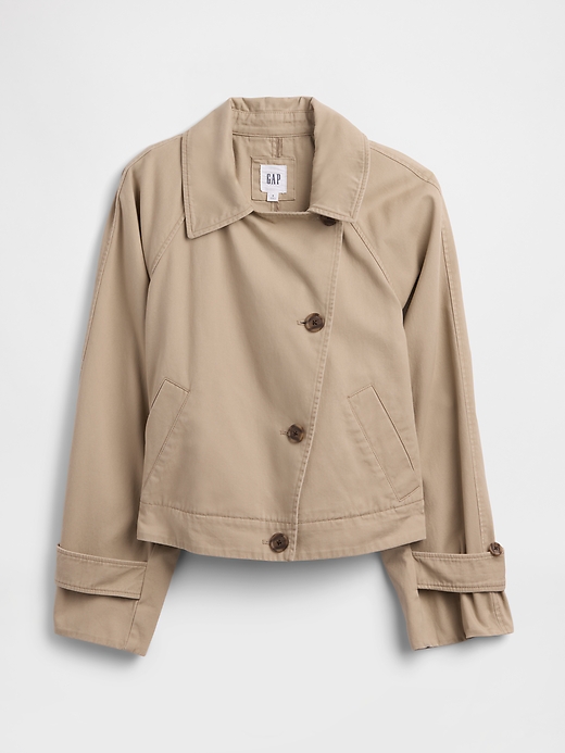 Image number 5 showing, Relaxed Cropped Trench Coat
