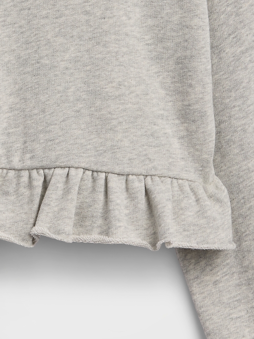 Image number 3 showing, Kids Relaxed French Terry Peplum Sweatshirt