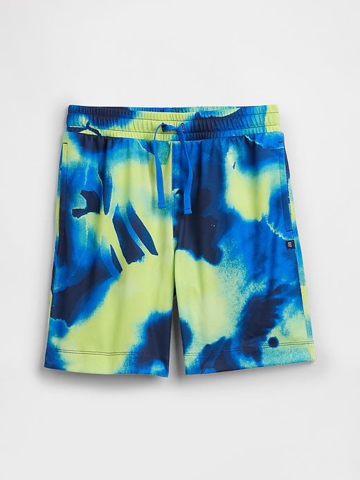 Image number 1 showing, Kids 100% Recycled Pull-On Mesh Shorts