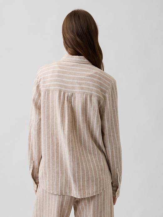 Image number 2 showing, Linen-Blend Easy Shirt