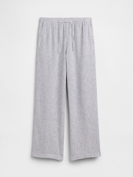 Image number 7 showing, Relaxed Linen-Blend Wide-Leg Pants