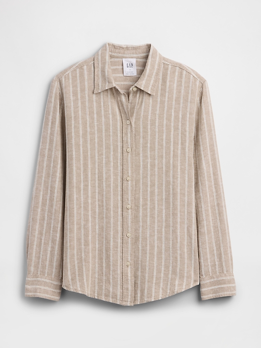 Image number 5 showing, Linen-Blend Easy Shirt