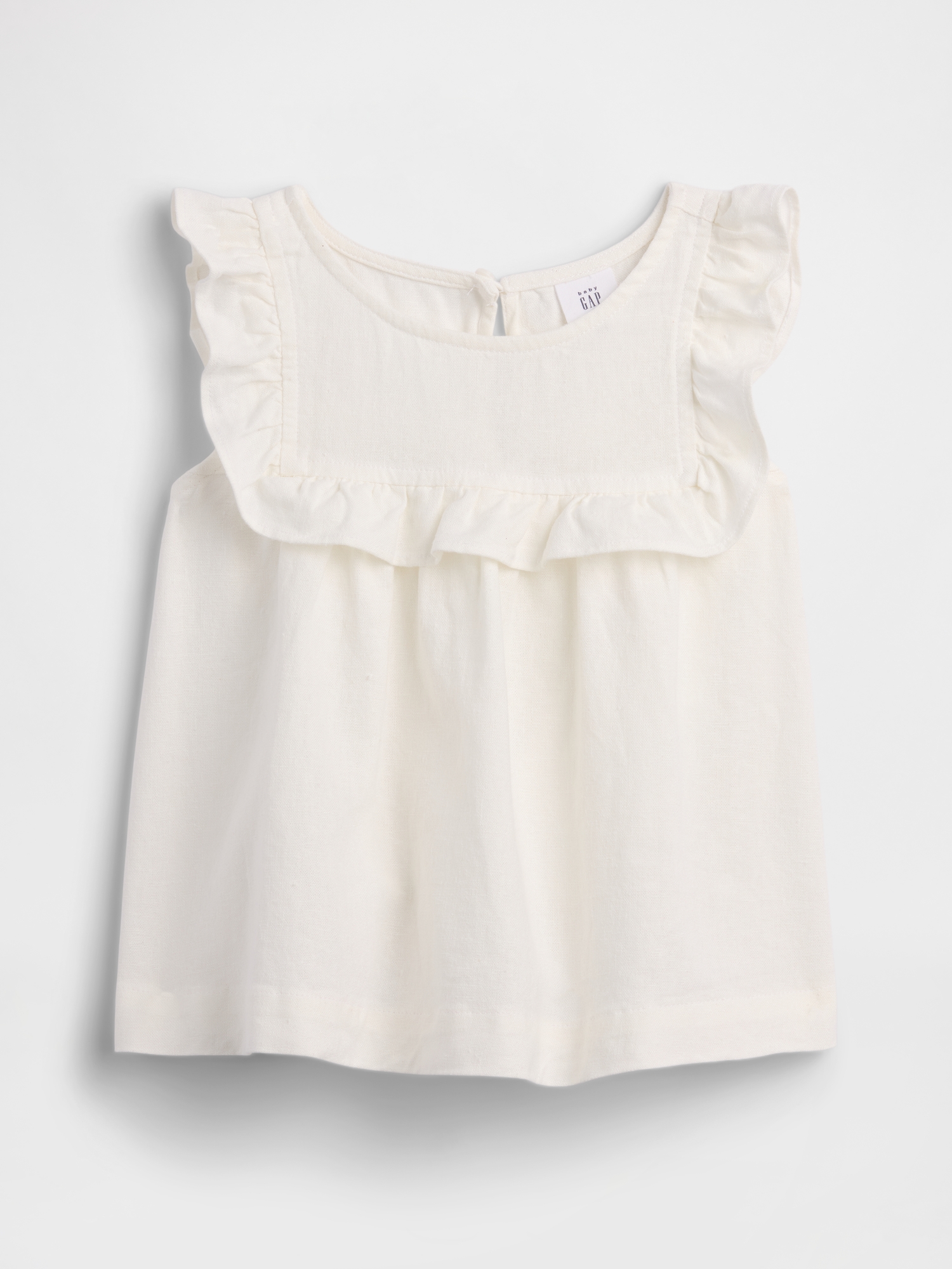 トップス NC babyGap Linen-Blend Ruffle Top | Gap Factory