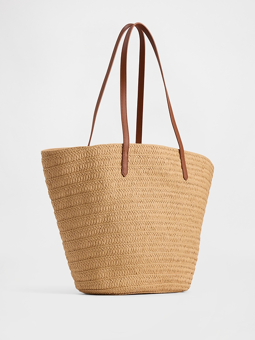 Image number 2 showing, Straw Tote Bag