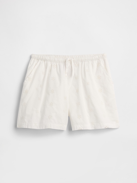 Image number 1 showing, Kids Relaxed Pull-On Eyelet Shorts