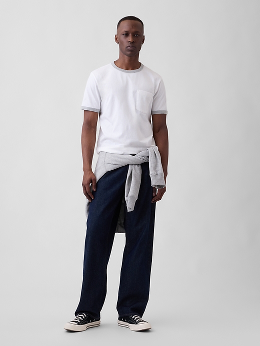 Image number 3 showing, Everyday Soft Ringer Pocket T-Shirt