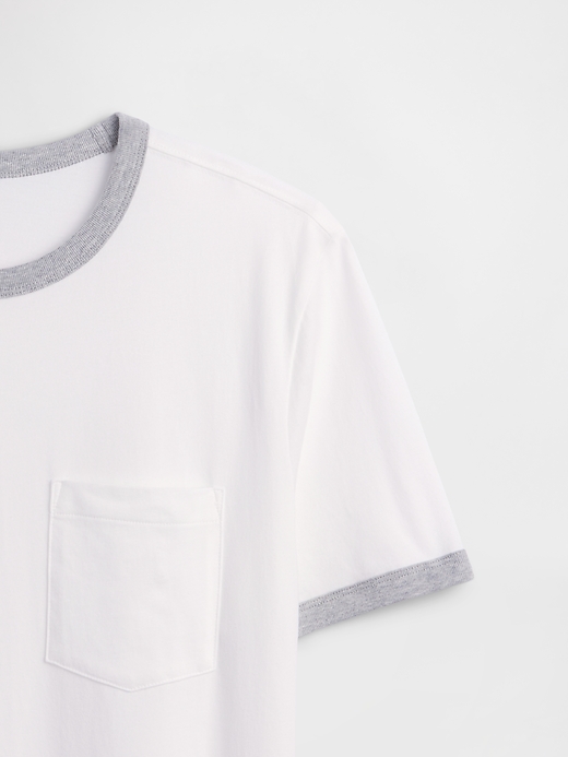 Image number 4 showing, Everyday Soft Ringer Pocket T-Shirt
